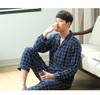 Autumn Men Pajama Sets Breathable Cotton Long-Sleeve Male Pyjamas Sleepwear Plus Size L-3XL Pajamas Soft Homewear