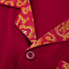 Autumn Men and Women lovers Silk Pajamas Sleepwears Long-sleeve 5A 100% Mulberry Silk Pajama Sets Free Shipping