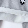 Autumn Long Sleeve Women Sweatshirts Casual O-Neck Cropped Pullovers Female Hoodies Coats Fashion Print Short Hoodies Grey S-2XL