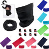 Pure Color Bandana Face Mask Multi Scarf Tube Mask Cap Scarves Sweat Absorbing Riding Supplies Magic Scarf  D01808