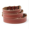 Punk Style Spiked Pet Dog Collar Round Bullet Nail Rivet Studded Collar Neck Strap Pitbull Collar PU Leather Pet roducts