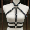 Punk Gothic Cosplay 100% Handcrafted Leather Harness Spikes Choker Halter Collar Bra Caged Body Bondage Belt Sculpting Straps