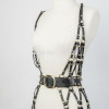 Punk Gothic Stylish Party Club Handcrafted Leather Body Bondage Caged Frame Harness Dress Belt Straps