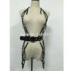 Punk Gothic Stylish Party Club Handcrafted Leather Body Bondage Caged Frame Harness Dress Belt Straps