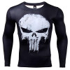 Punisher 3D Printed T-shirts Men Compression Shirts Long Sleeve Cosplay Costume crossfit fitness Clothing Tops Male Black Friday
