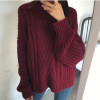 pullover Women 2017 New Plus Size Women's Sweaters Bat Sleeves Autumn Winter Twist Knitted Sweaters Crochet Jackets
