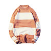 Pullover Sweater Men Knitted Cotton Sweater Men Casual Sweater Thick Striped Fashion Warm Pullover Basics