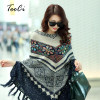 Pull Pullover Cardigan Womens Capes And Ponchoes Spring Winter Cape With Tassel Women's Sweater Fashion Vintage Bohemian