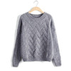 Pull Femme 2016 Autumn Winter Women Sweaters And Pullovers Plaid Thick Knitting Mohair Sweater Female Loose Variegated B77