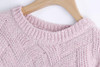 Pull Femme 2016 Autumn Winter Women Sweaters And Pullovers Plaid Thick Knitting Mohair Sweater Female Loose Variegated B77