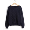 Pull Femme 2016 Autumn Winter Women Sweaters And Pullovers Plaid Thick Knitting Mohair Sweater Female Loose Variegated B77
