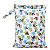 PUL Wet Bag Baby Waterproof Cloth Diaper Bag Single Pocket Zipper Print Reusable Baby Nappy Diaper Rubbish Wet Bag 30x40cm
