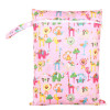 PUL Wet Bag Baby Waterproof Cloth Diaper Bag Single Pocket Zipper Print Reusable Baby Nappy Diaper Rubbish Wet Bag 30x40cm