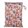 PUL Wet Bag Baby Waterproof Cloth Diaper Bag Single Pocket Zipper Print Reusable Baby Nappy Diaper Rubbish Wet Bag 30x40cm