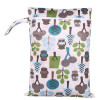 PUL Wet Bag Baby Waterproof Cloth Diaper Bag Single Pocket Zipper Print Reusable Baby Nappy Diaper Rubbish Wet Bag 30x40cm