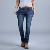 SULEE Brand Men Jeans  New 2017 Men Designer Jeans men Famous brand Full length Plus Regular Straight man Jeans
