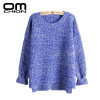Sueter Mujer 2017 Autumn Winter Fashion Split Swallowtail Female Loose Sweaters Round Neck Women Sweaters And Pullovers LMY17