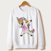 Sudaderas Mujer 2018 kawaii harajuku Unicorn Sweatshirt Women Hoodies Full Sleeve Cartoon Unicorn Print White Moletom Feminino