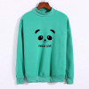 Sudaderas Mujer 2017 Cute Hoodies Women Kawaii Harajuku Shy Panda Letters Printed Sweatshirt Moletom Feminino Pullover
