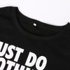 Spring Autumn Women Swearshirts Casual Long Sleeve Letter Hoodies Casual Pullover Sweatshirt Tops Printed Just Do Nothing