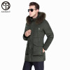 Asesmay 2017 Winter Jacket Men Winter White Duck Down Coat Military Hooded Natural Raccoon Thick Warm High Quality Men Parkas