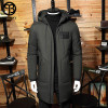 Asesmay 2017 Winter Down Jacket Men Coat Hooded Long White Duck Down Parka Thickening Warm Outwear Wellensteyn Men Winter Jacket