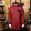 Asesmay 2017 Winter Down Jacket Men Coat Hooded Long White Duck Down Parka Thickening Warm Outwear Wellensteyn Men Winter Jacket