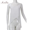 ArtSu Summer Dress 2017 Robe Sexy Casual Pink White Sling Strap Chiffon Beach Dress Robe Femme Vestido De Festa DR50110