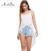 ArtSu Summer Dress 2017 Robe Sexy Casual Pink White Sling Strap Chiffon Beach Dress Robe Femme Vestido De Festa DR50110