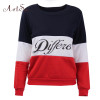 ArtSu 2017 Autumn Winter Women Fleeve Sweater Printed Letters Tracksuit Casual Pullovers Sweaters sudaderas New Tops EPHO80027