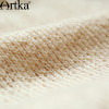 Artka Women's Autumn New Solid Color Knitting&amp;Lace Patchwork Embroidery Dress Slash Neck Long Sleeve Slim Fit Dress LA11151Q