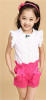 Baby Girls Clothes New Summer Fashion Girl Lace Shirt + Shorts Suit Is Suitable For Kids Child Clothing 5 To 13 Years Old