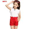 Baby Girls Clothes New Summer Fashion Girl Lace Shirt + Shorts Suit Is Suitable For Kids Child Clothing 5 To 13 Years Old