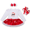 Baby Girls Christmas Clothes Cotton Baby Santa Claus Dress Xmas Clothing Infant Princess Party Baby Dresses Tutu roupas meninas