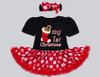 Baby Girls 2017 Christmas Newborn Infant Santa Claus Dress + Headband Costume Xmas Clothes 1 New Year Dress
