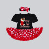Baby Girls 2017 Christmas Newborn Infant Santa Claus Dress + Headband Costume Xmas Clothes 1 New Year Dress