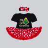 Baby Girls 2017 Christmas Newborn Infant Santa Claus Dress + Headband Costume Xmas Clothes 1 New Year Dress