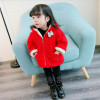 Baby Girl's Outwears Toddler Clothing Chirldren Printed Jacket Rabbit Hooded Infant Warm Coats Fashion Kid Winter Animal Clothes