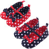 Baby Girl Soft Sole Shoes Dots Bowknot Toddler Anti-slip Shoes Newborn to