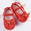 Baby Girl Shoes Todder Pre-walker Rose Flowers Bow Baby Soft Sole Shoes First Walkers