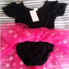 Baby girl Party Costume Ballet Kids Tutu mesh dress romper Dance Leotard jumpsuit hairband set Polka Dot Bowknot overalls