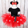 Baby girl Party Costume Ballet Kids Tutu mesh dress romper Dance Leotard jumpsuit hairband set Polka Dot Bowknot overalls