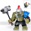 Single Sale XH654 Super Heroes Avengers Thor Ragnarok 76088 Hulk 7cm big size Blocks Model Bricks Children Gift Toys X0165