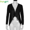 Spring Autumn Coats Women Fashion Cardigan Jacket Casual Patchwork PU Leather Outwear Coats Lady Tops Blouse Motorcycle Oct27
