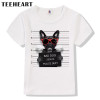 Spring Autumn Cartoon Bad Dog Boys Short Sleeve t shirt Kids Clothes T-Shirts Children Baby Girls Clothing