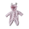 Spring Autumn Baby Clothes Flannel Baby Boy Clothes Cartoon Animal 3D Bear Ear Romper Jumpsuit Warm Newborn Infant Romper