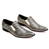 Sipriks Fshion Gold Loafers Pointed Toe Mens Braided Leather Shoes Hipster Mens Woven Loafers Formal Evening Shoes European 2017