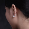 Sinya Natural Pearls earrings for women lady in 925 sterling silver fine jewelry pearls color optional dia 8-8.5mm 2017 hot sale