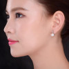 Sinya freshwater pearls earring 925 sterling silver Euro English lock fine Jewelry 2017 new and hot hoop earrings for women