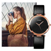 SINOBI New Fashion Minimalist Women's Rose Wrist Watches Leather Watchband Luxury Brand Simple Ladies Geneva Quartz Clock 2017